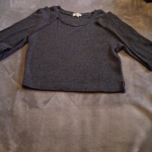 Heart & Hips Dark Gray Long Sleeve Top